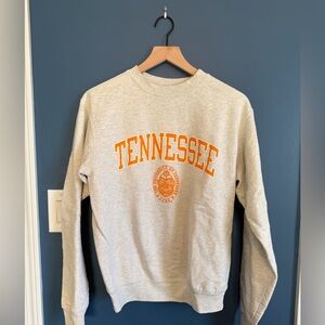 Champion Cream and Orange Tennessee Crewneck Sweater